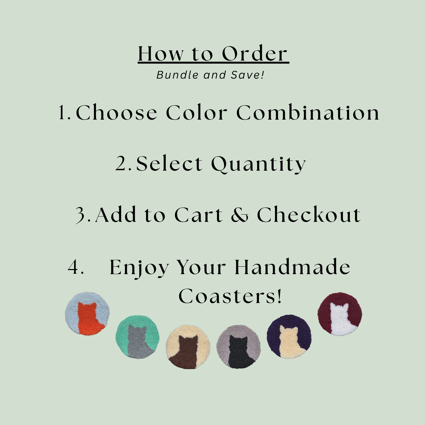 Cat Silhouette Coaster