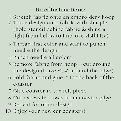 Flower Car Coaster Refill Kit