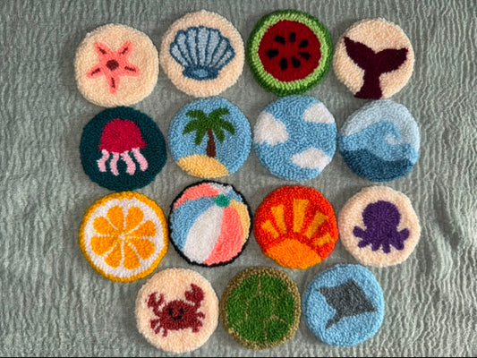 Coastal Car Coaster Set