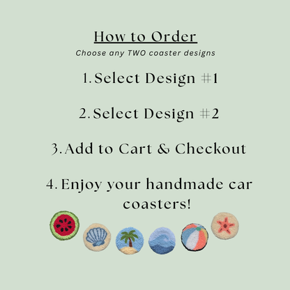 Coastal Car Coaster Set